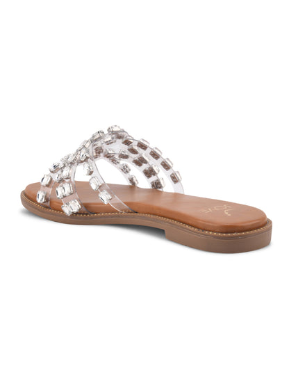 Women, Women Footwear, Silver Flats