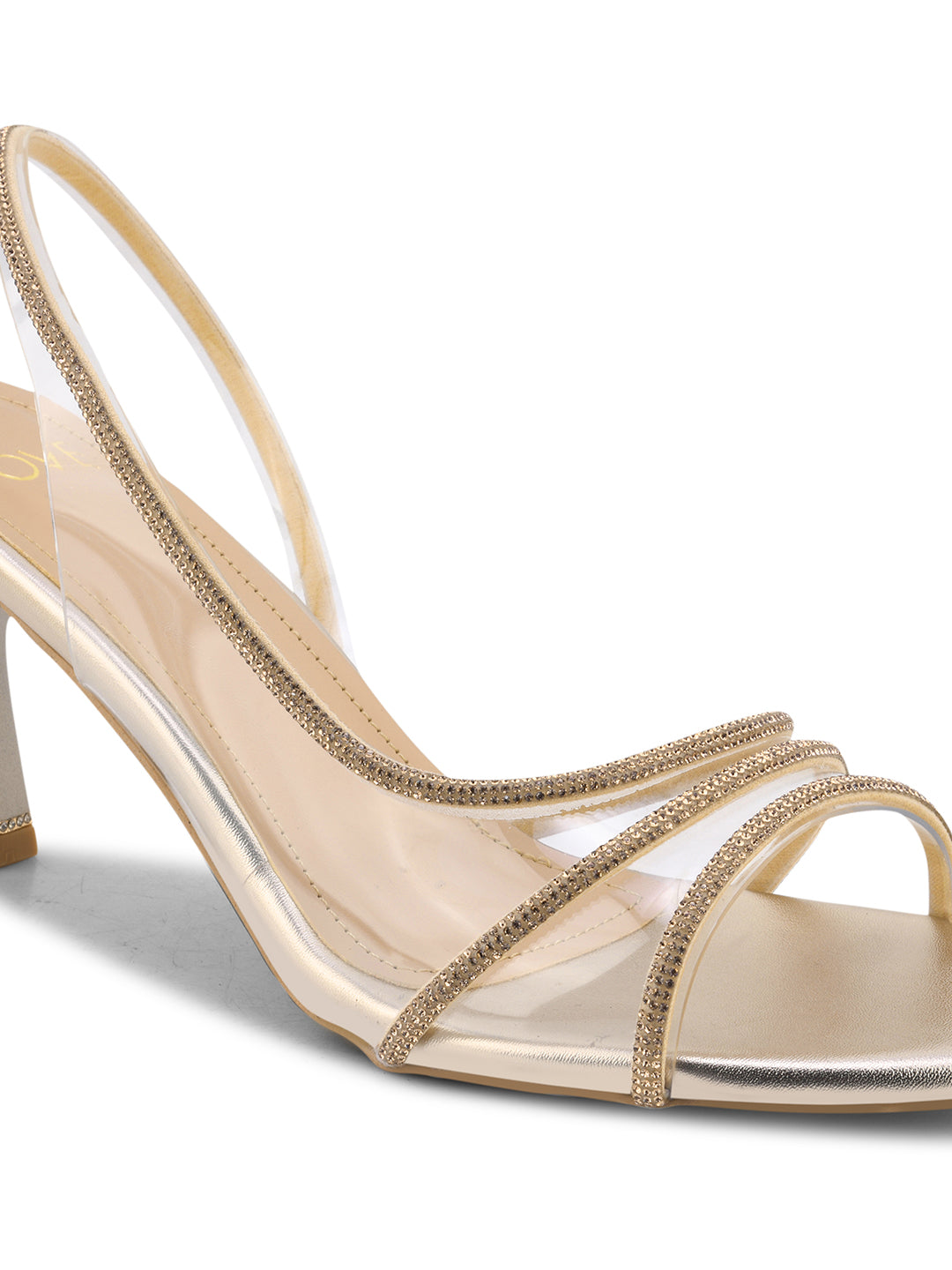 Women Gold Embellished Pumps