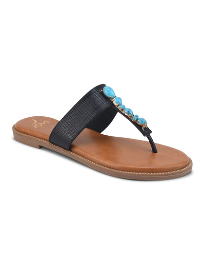 Women, Women Footwear, Black Flats