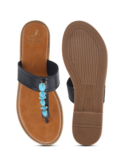 Women, Women Footwear, Black Flats