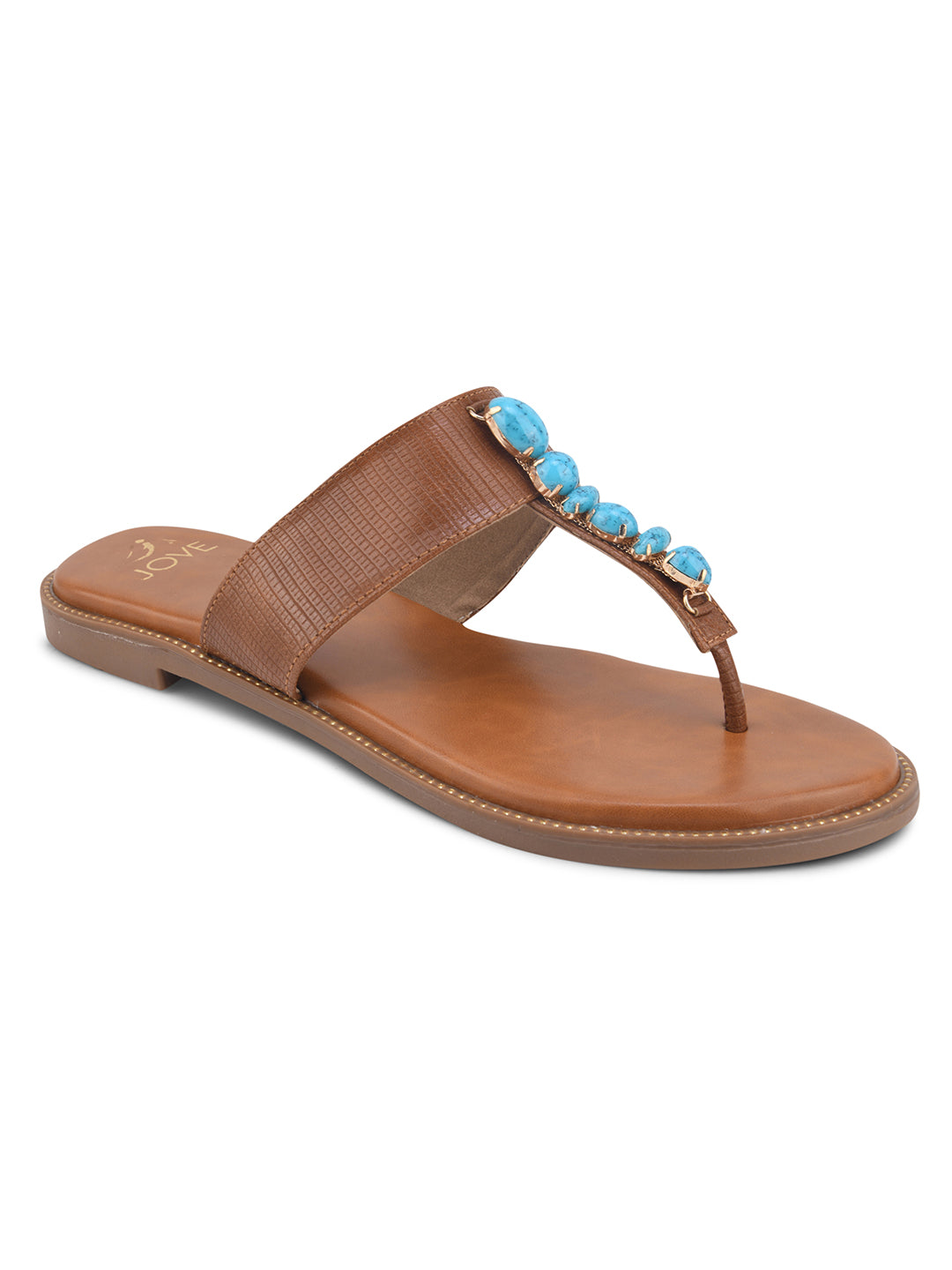 Women, Women Footwear, Tan Flats