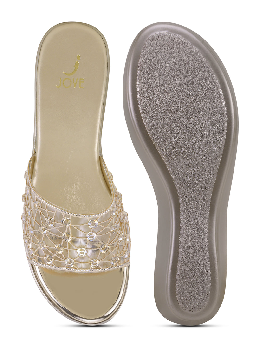 Women, Women Footwear, Gold Wedges