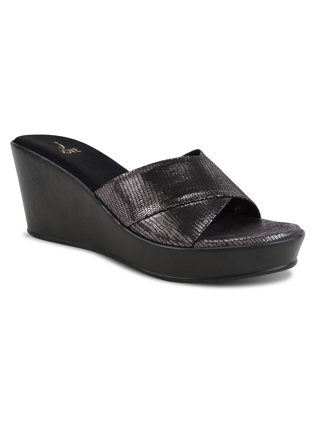 Women, Women Footwear, Grey Wedges