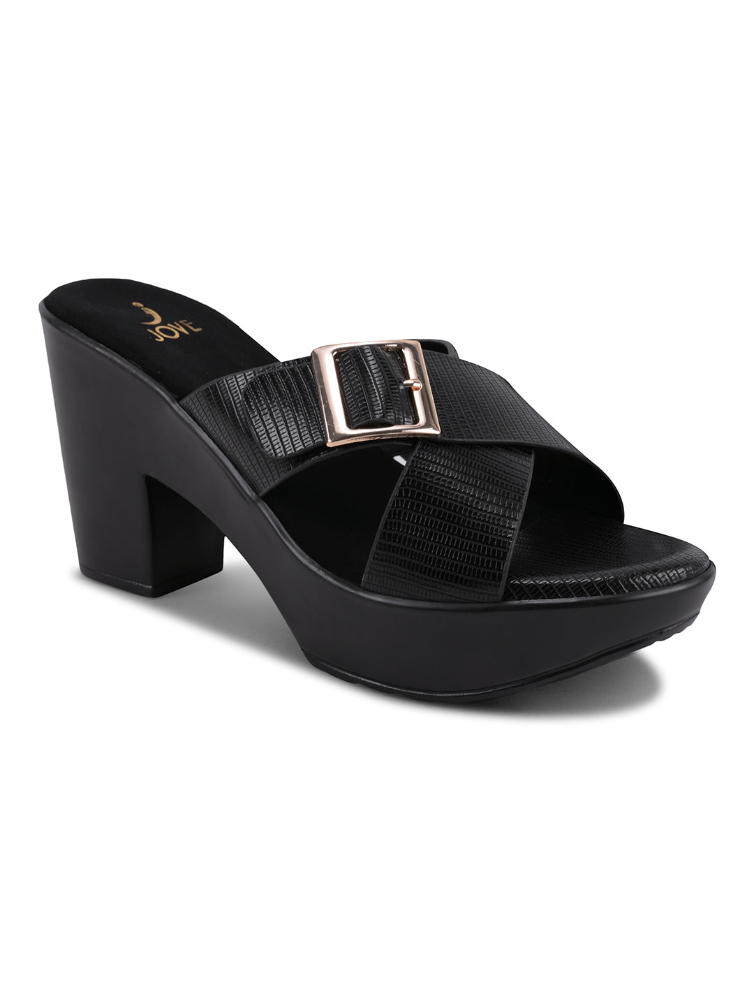 Women, Women Footwear, Black Sandals