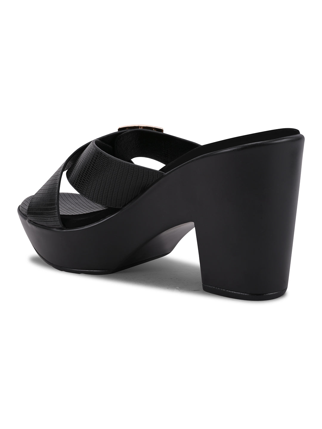 Women, Women Footwear, Black Sandals