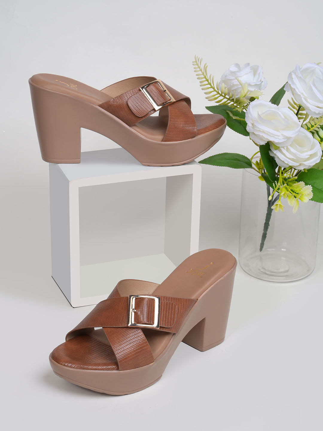 Women, Women Footwear, Tan Sandals