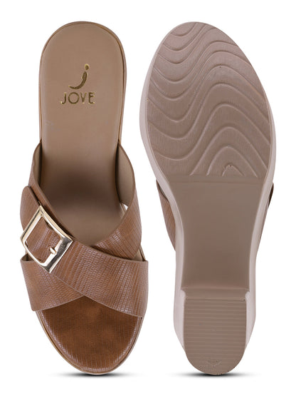 Women, Women Footwear, Tan Sandals