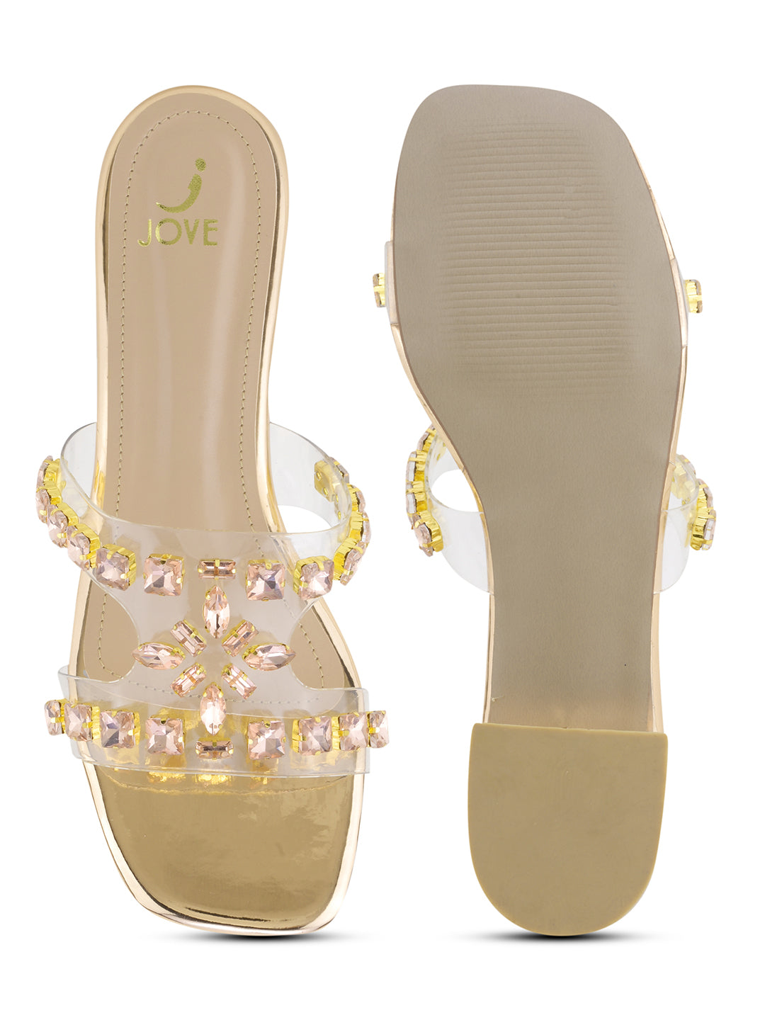 Women, Women Footwear, Gold Open Toe Flats