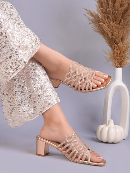 Women, Women Footwear, Copper Sandals