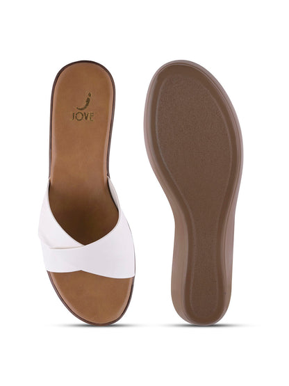 Women, Women Footwear, White Sandals