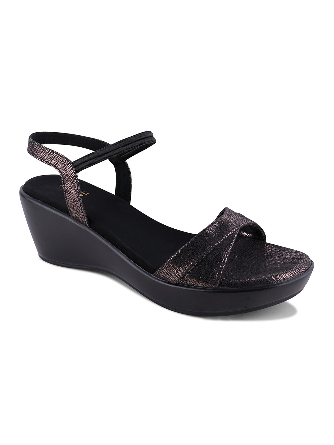 Women, Women Footwear, Black Sandals