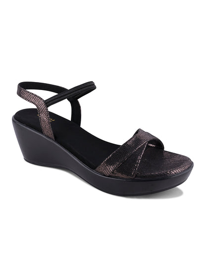 Women, Women Footwear, Black Sandals