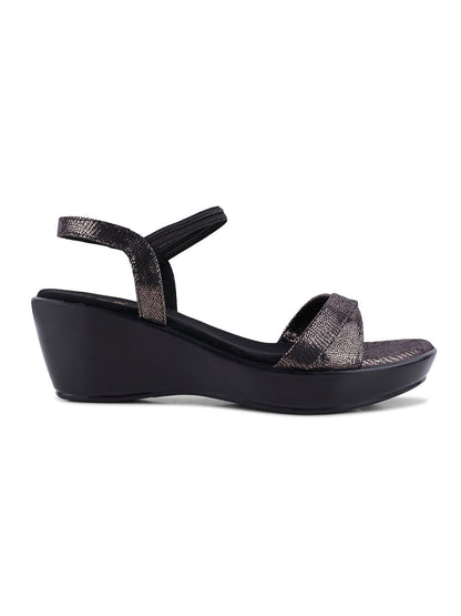 Women, Women Footwear, Black Sandals