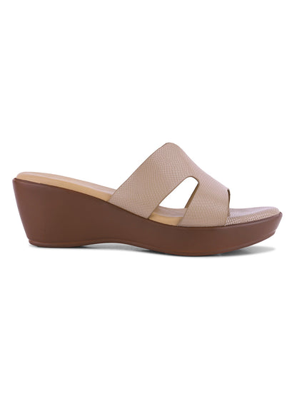 Women, Women Footwear, Beige Wedges