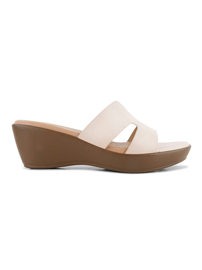 Women, Women Footwear, Cream Wedges