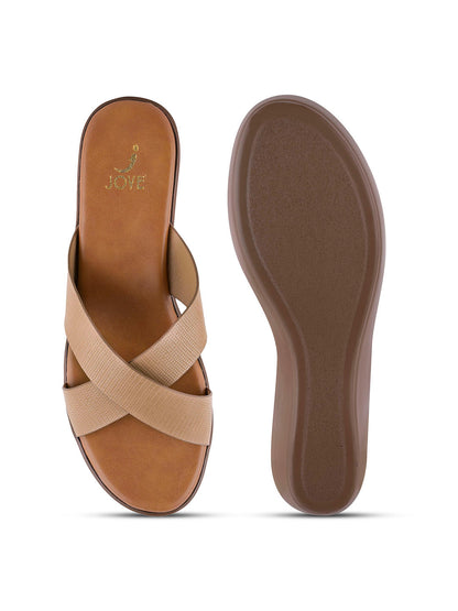 Women, Women Footwear, Beige Wedges