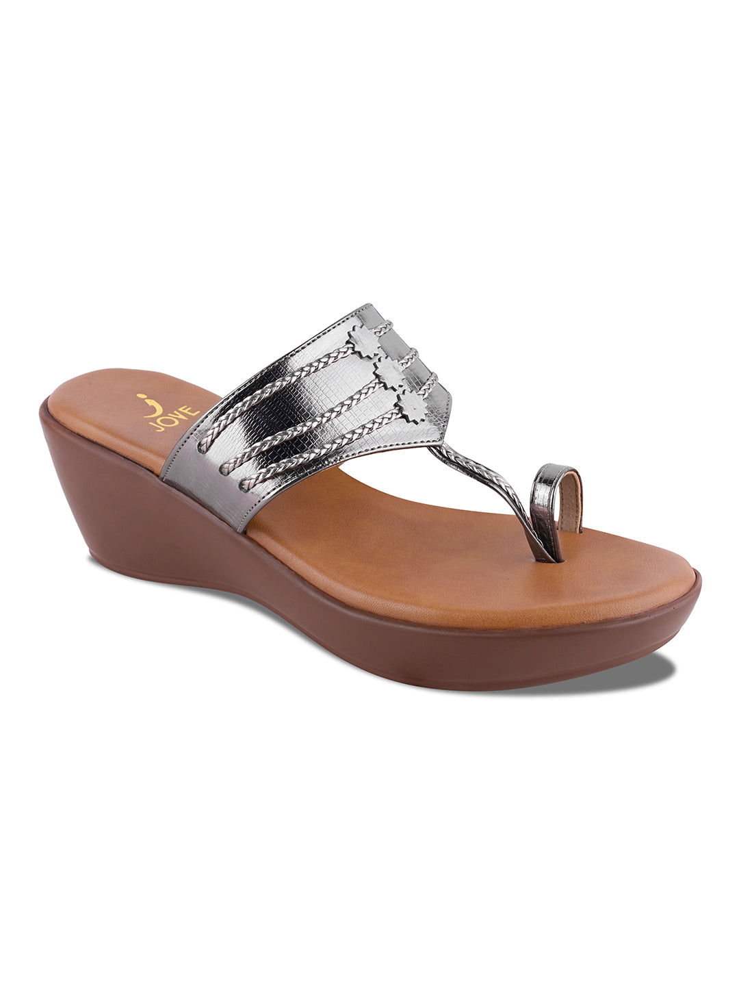 Women, Women Footwear, Grey Wedges