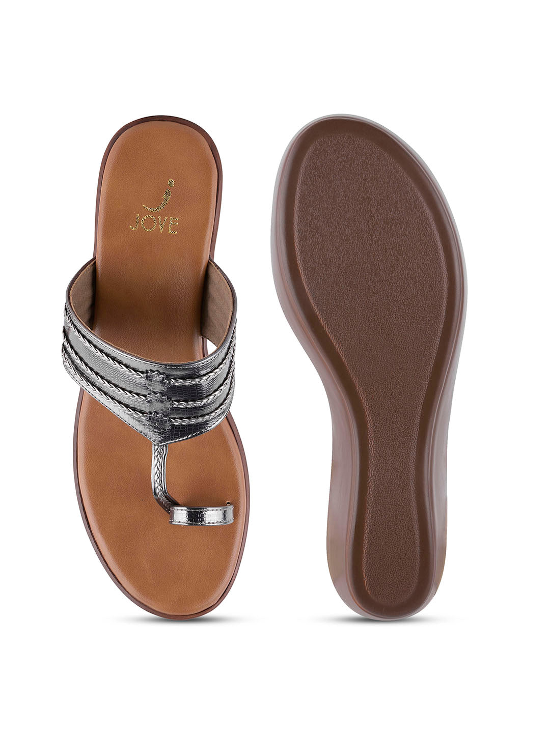 Women, Women Footwear, Grey Wedges