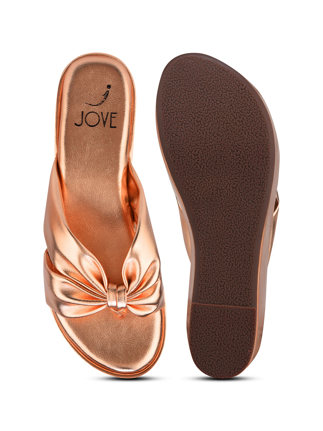Women, Women Footwear, Rose Gold Wedges