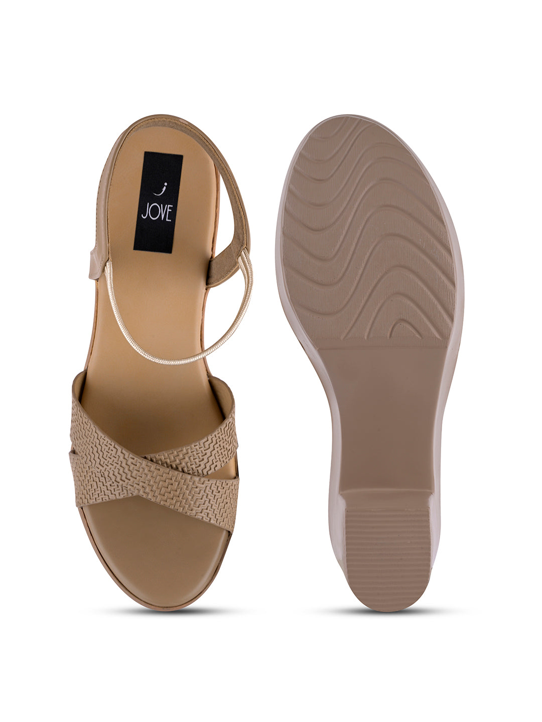 Women, Women Footwear, Beige Sandals