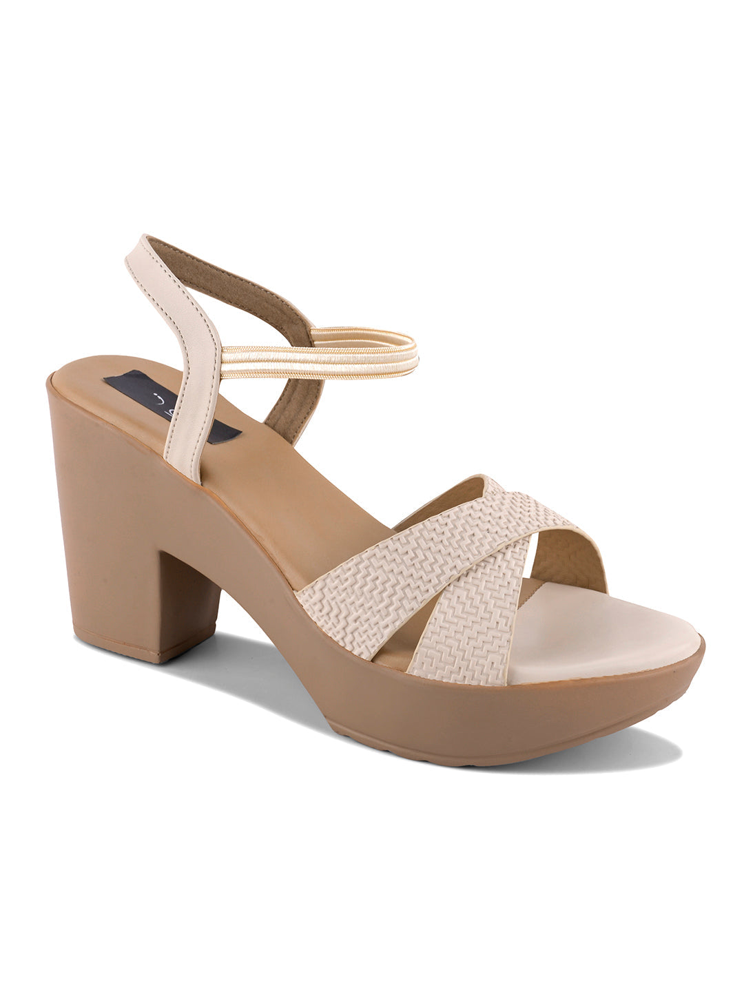 Women, Women Footwear, Cream Sandals