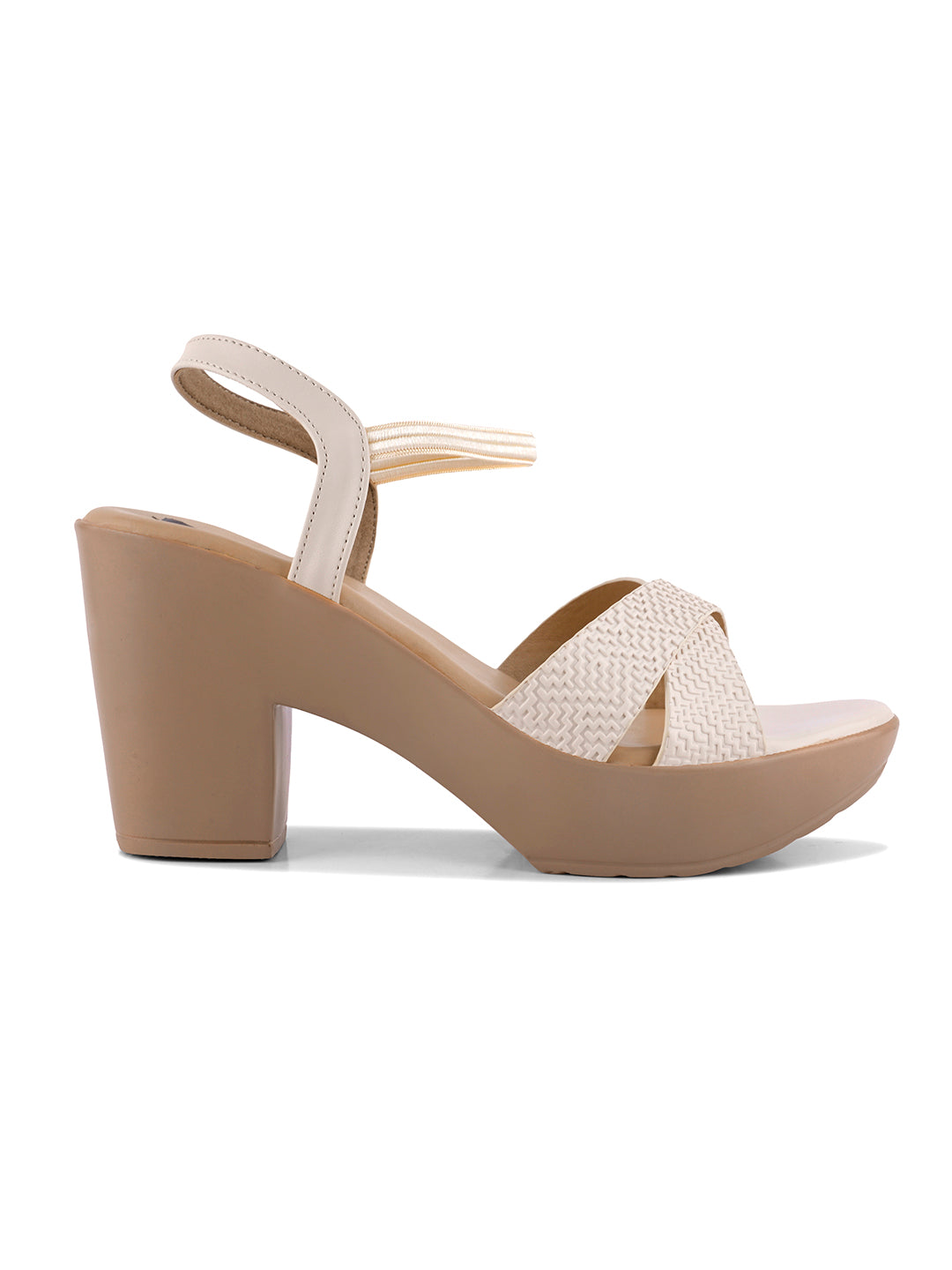 Women, Women Footwear, Cream Sandals
