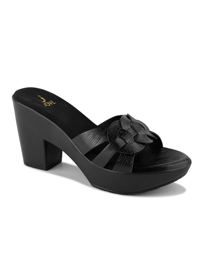 Women, Women Footwear, Black Sandals