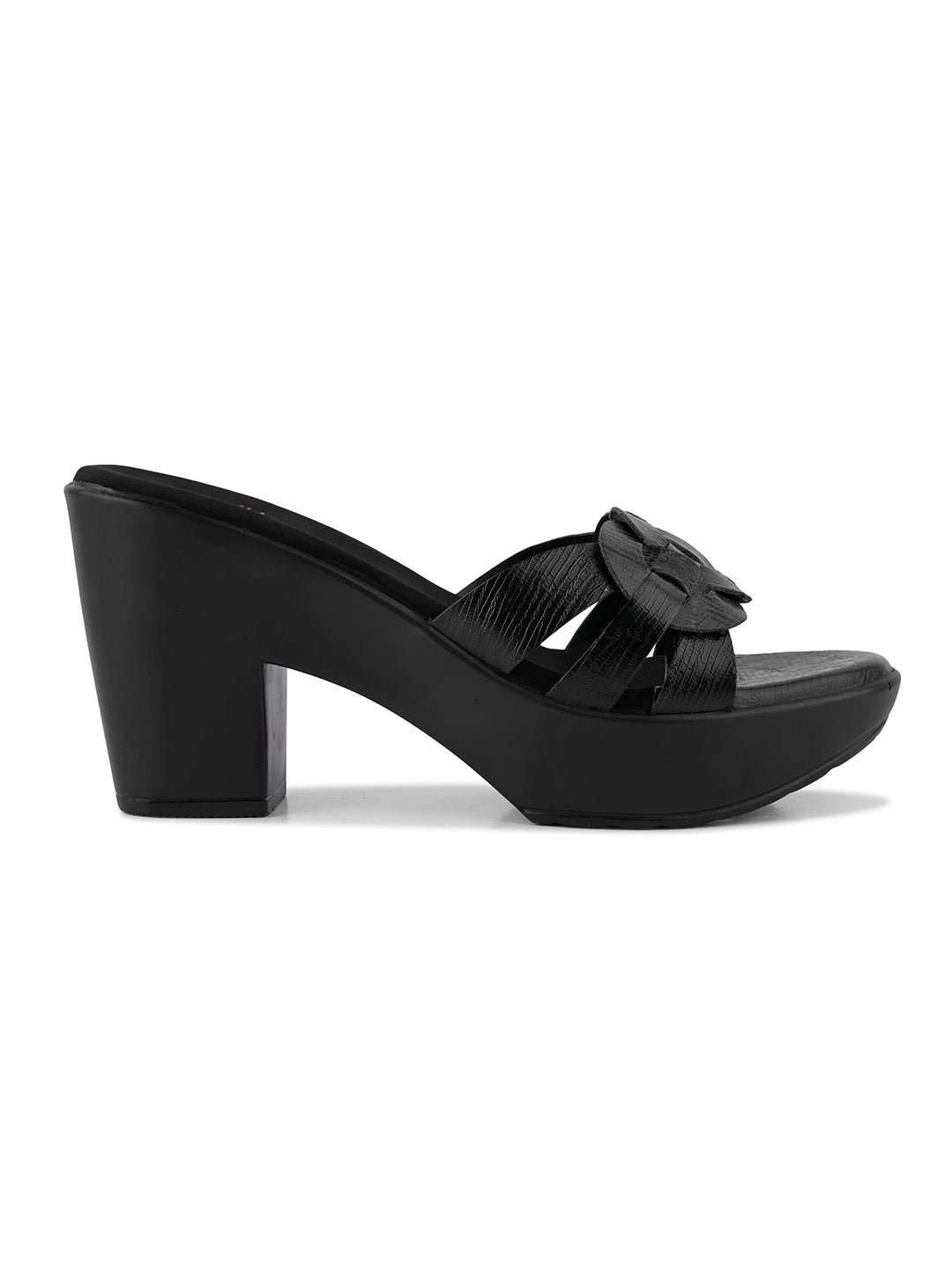 Women, Women Footwear, Black Sandals
