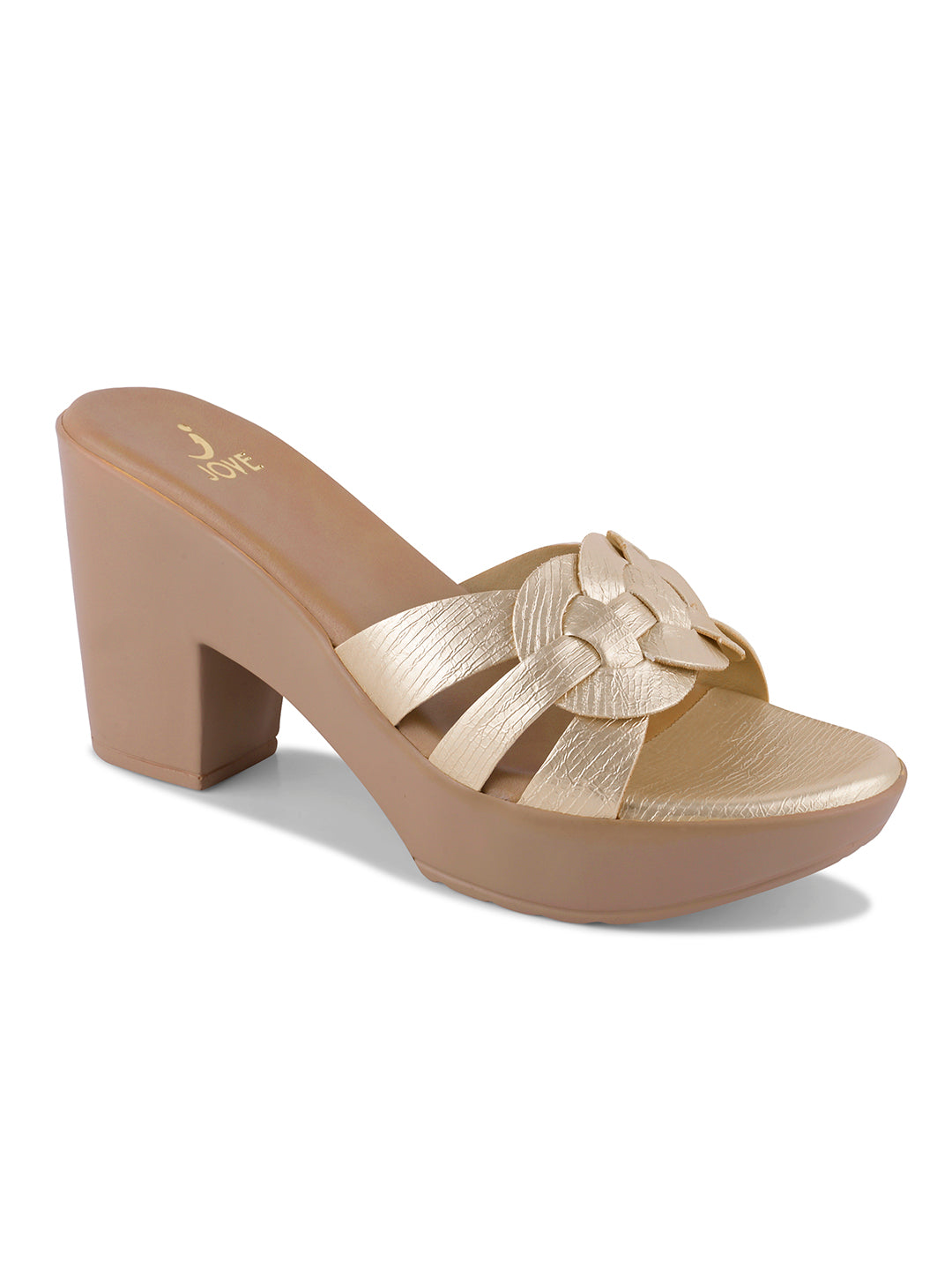 Women, Women Footwear, Gold Sandals