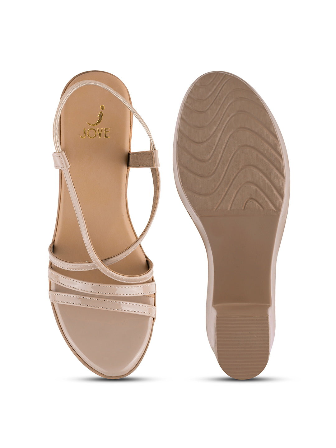 Women, Women Footwear, Beige Sandals