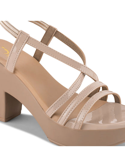 Women Beige Solid Sandals