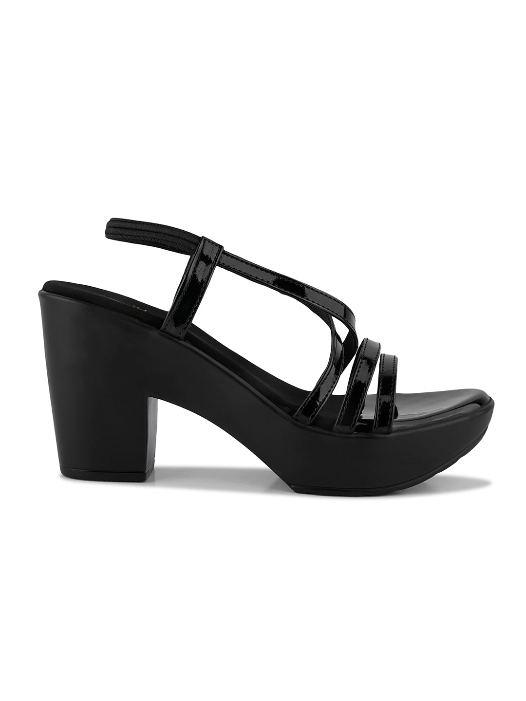 Women, Women Footwear, Black Sandals