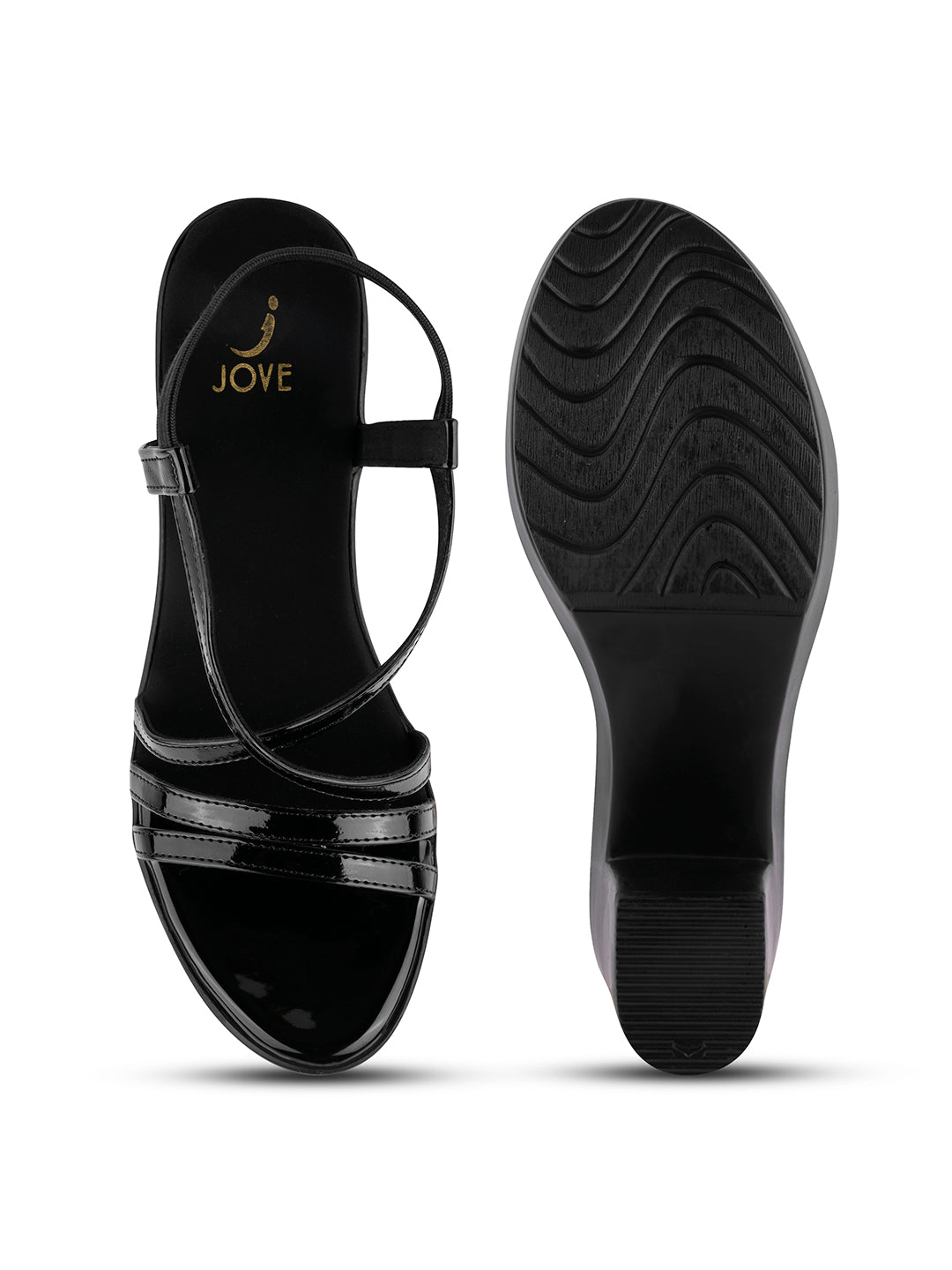Women, Women Footwear, Black Sandals