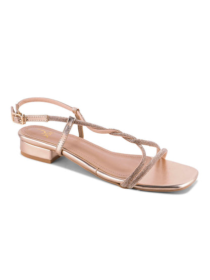Women, Women Footwear, Copper Sandals