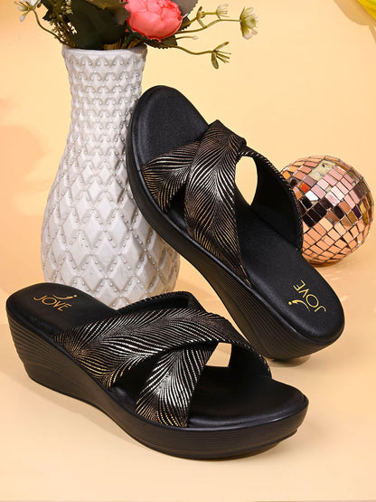 Women, Women Footwear, Rose Gold Wedges