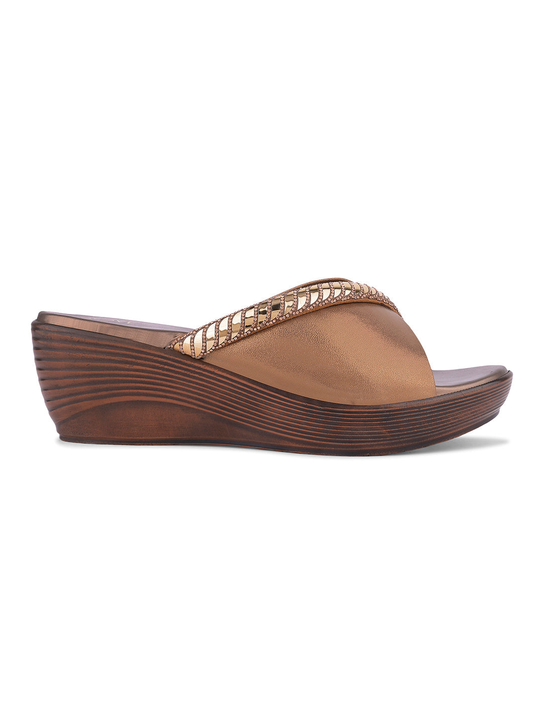 Women, Women Footwear, Copper Wedges