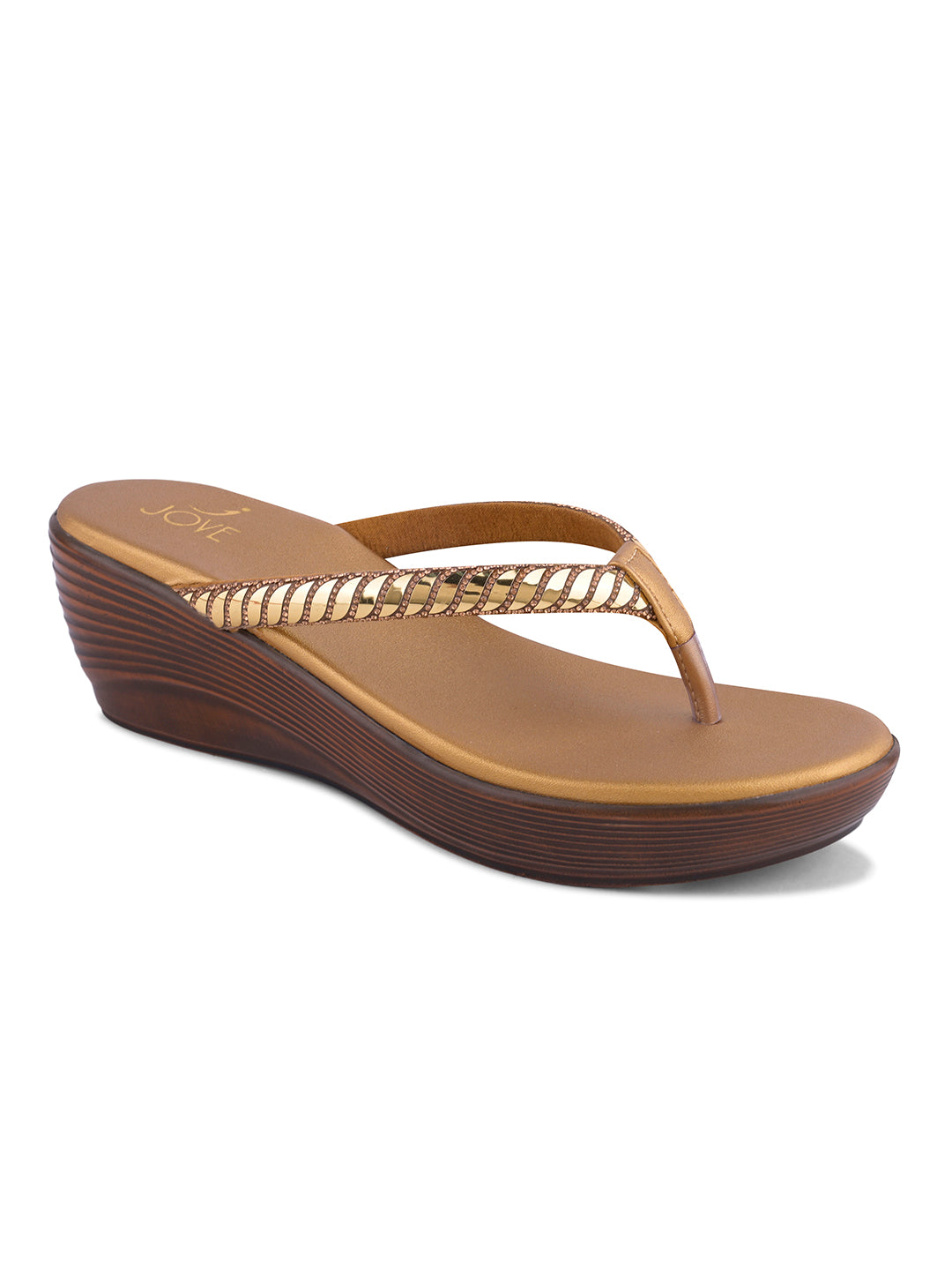 Women, Women Footwear, Copper Wedges