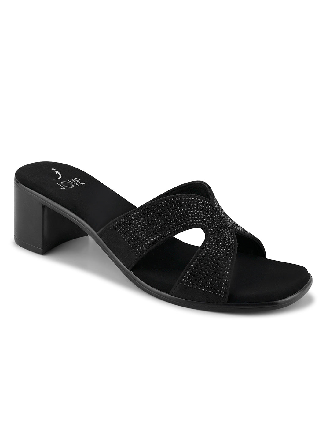 Women, Women Footwear, Black Sandals