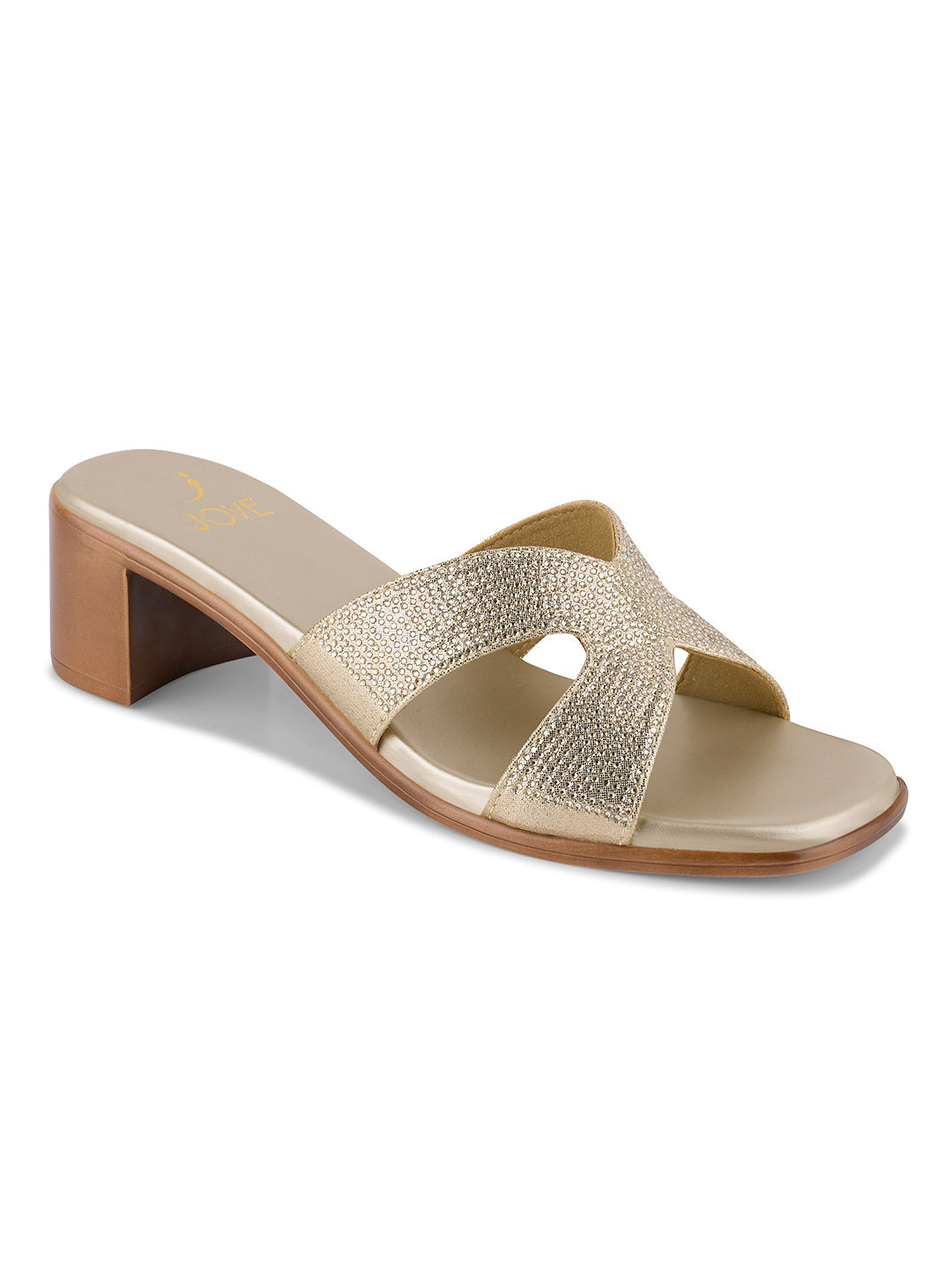 Women, Women Footwear, Gold Sandals
