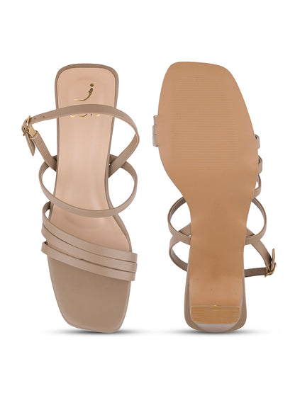 Women, Women Footwear, Khaki Sandals