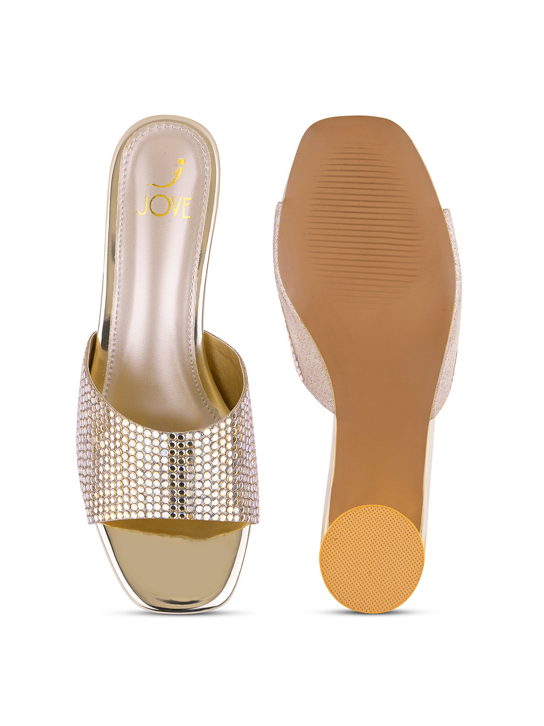 Women, Women Footwear, Gold Sandals