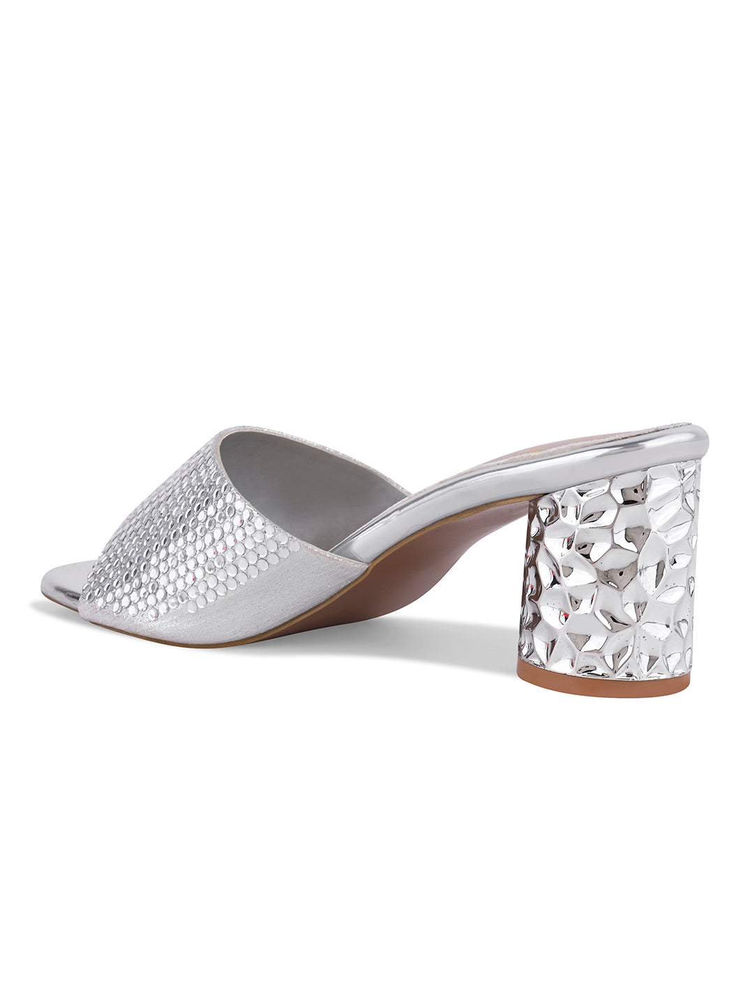 Women, Women Footwear, Silver Sandals