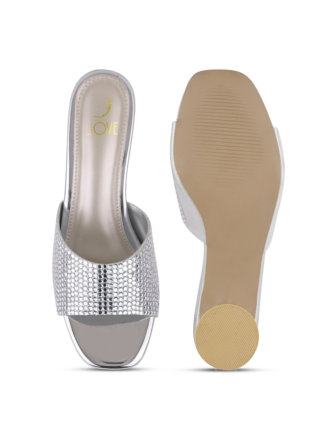 Women, Women Footwear, Silver Sandals