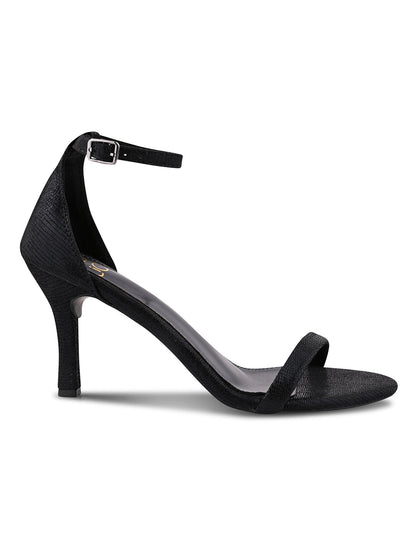 Women, Women Footwear, Black Sandals