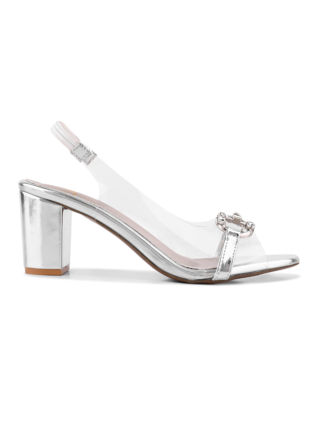Women, Women Footwear, Silver Pumps
