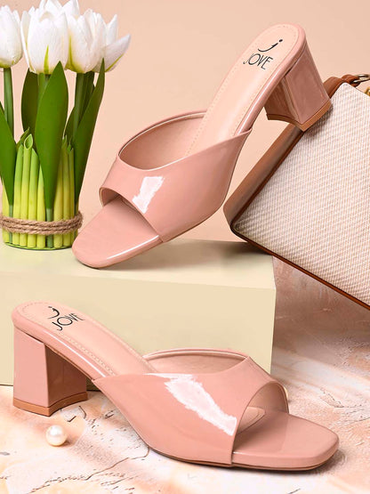 Women, Women Footwear, Peach Sandals