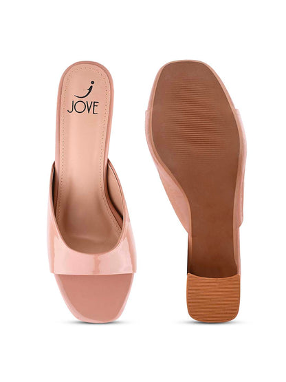 Women, Women Footwear, Peach Sandals