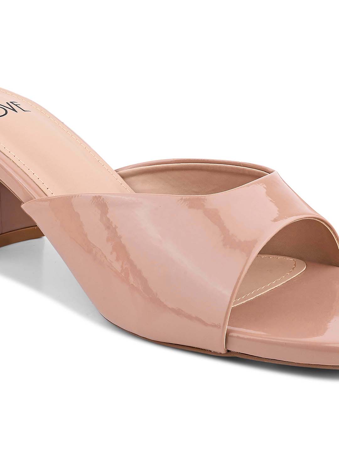 Women Peach Solid Sandals