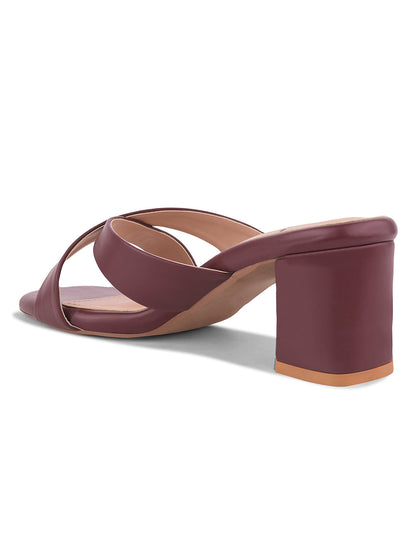Women, Women Footwear, Maroon Sandals