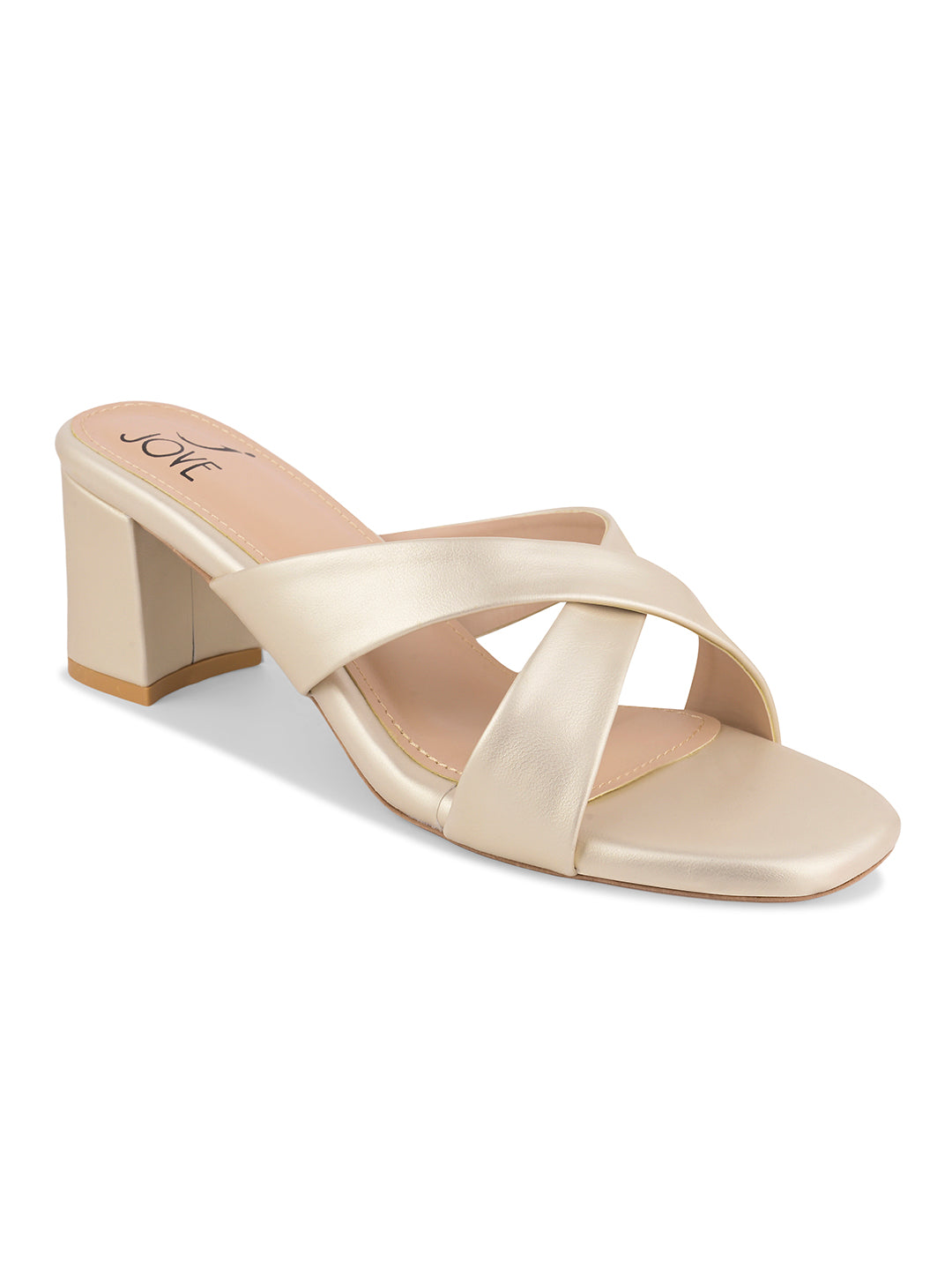 Women, Women Footwear, Gold Sandals